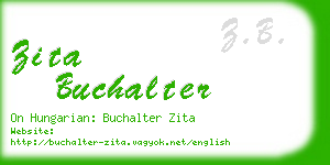 zita buchalter business card